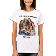 Personalised Family Women Photo, Name & Year Custo