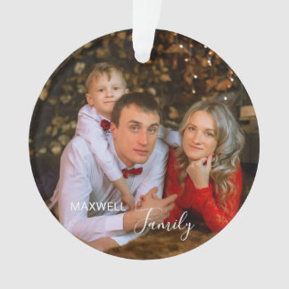 Personalised FamilyPhoto ChristmasAcrylic Ornament