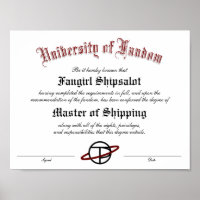 Personalised Fandom Diploma