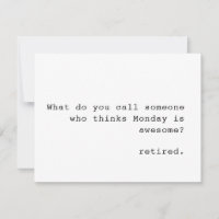 Personalised Fanny Quote Retirement Card