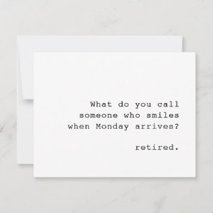 Personalised Fanny Quote Retirement Card