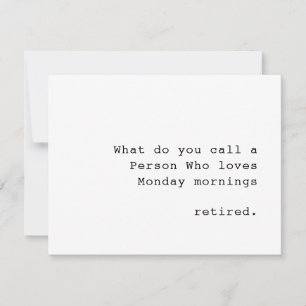 Personalised Fanny Quote Retirement Card