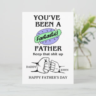 Personalised Fantastic Father's day card