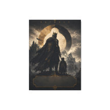 Personalised Fantasy King Father Canvas Art