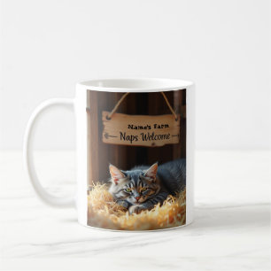 Personalised Farm Cat Ceramic Mug