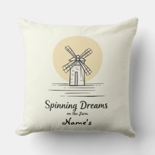 Personalised Farm Dream Quote Print Cushion
