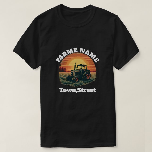 Personalised Farme  T-Shirt (Design Front)