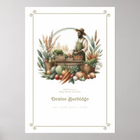 Personalised Farmers Market Baby Shower Welcome