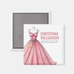 Personalised Fashion Designer Stylist Graduate Magnet