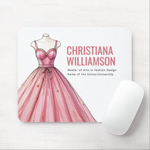 Personalised Fashion Designer Stylist Graduate Mouse Pad