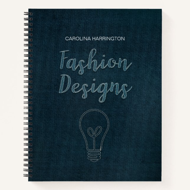 Personalised Fashion Designs Notebook (Front)