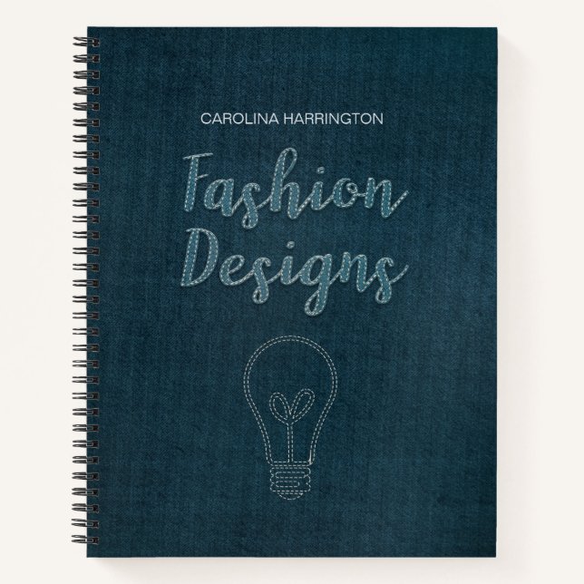 Personalised Fashion Designs Notebook (Front)