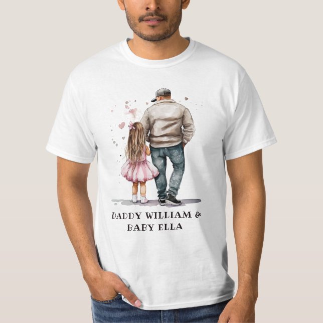Personalised Father and Daughter (2) T-Shirt (Front)