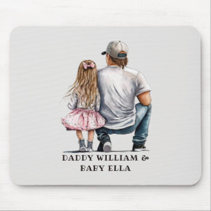 Personalised Father and Daughter (4) Mouse Pad