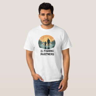 Personalised Father and Son Fishing Gift T-Shirt