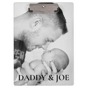 Personalised Father and Son Photo Clipboard