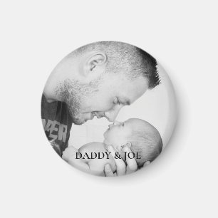 Personalised Father and Son Photo Magnet