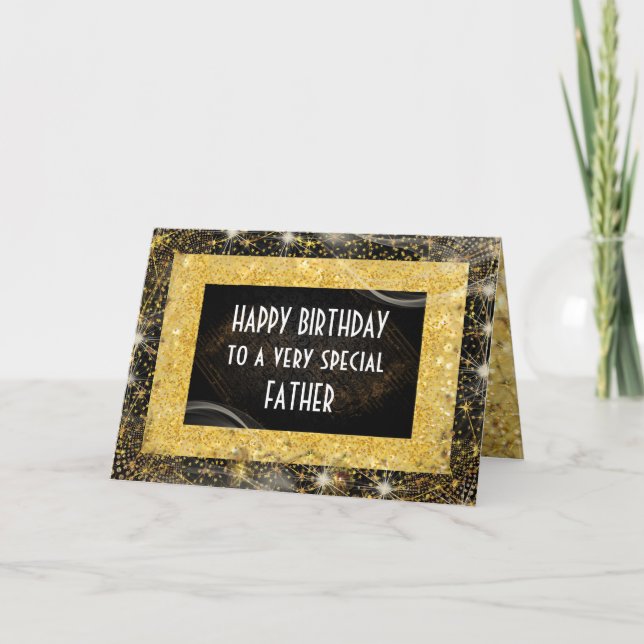 Personalised Father Birthday Greetings Card (Front)