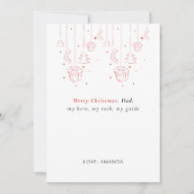 Personalised Father Christmas Card
