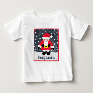 Personalised Father Christmas, Santa Claus Baby T-Shirt