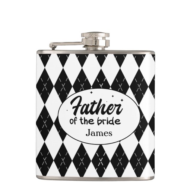 Personalised Father of the Bride Flask (Front)
