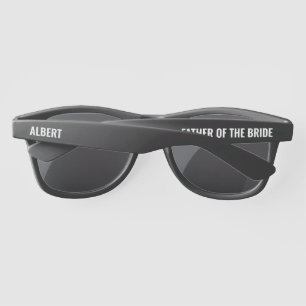 Personalised Father of the Bride Wedding Sunglasses