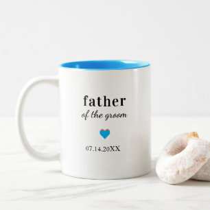 Personalised Father of the Groom Two-Tone Coffee Mug