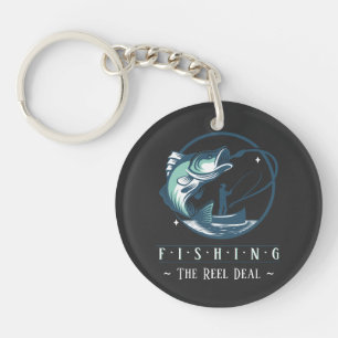 Personalised Father’s Day Fishing “The Reel Deal” Key Ring