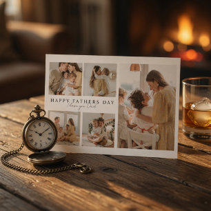 Personalised Father’s Day Photo   Custom Dad Gift Holiday Card