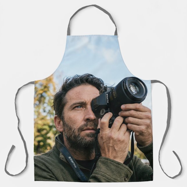 Personalised Father's Day Apron Custom Face Gift (Front)