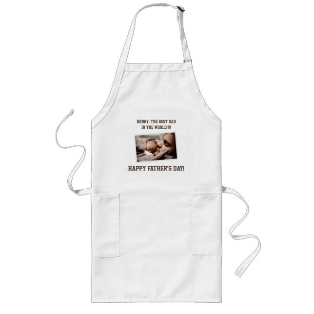 Personalised Fathers Day Aprons ADD YOUR PHOTO (Front)
