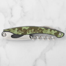 Personalised Father's day Camouflage Corkscrew