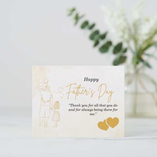 Personalised Father's Day Card  (Standing Front)
