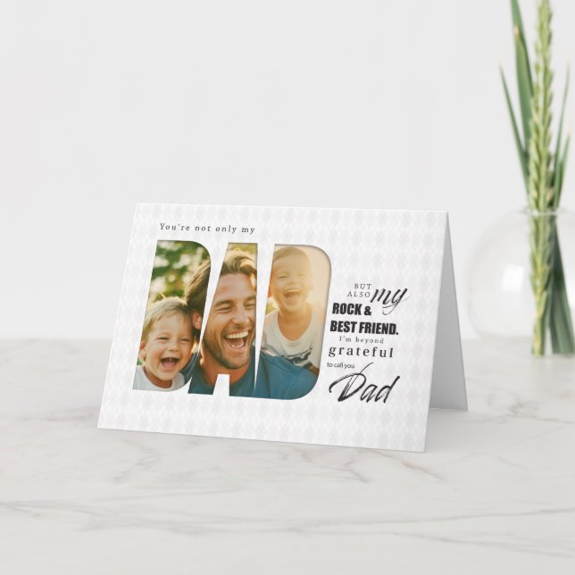 Personalised Father's Day Card with Custom Photos (Front)