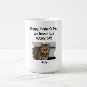 Personalised Father's Day Cat Mug