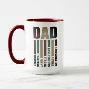 Personalised Father's Day "DAD" Description Mug