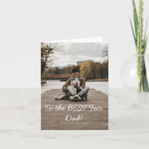 Personalised Fathers Day From Fur Child Holiday Card