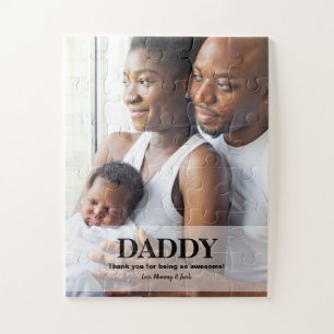 Personalised Father's day Gift Idea Daddy photo Jigsaw Puzzle
