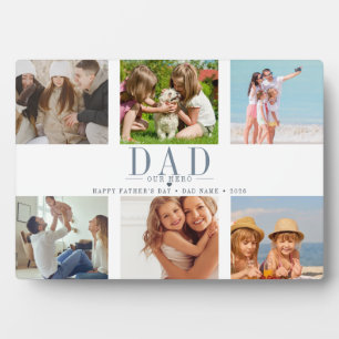 Personalised Father's Day Photo Collage for Dad Plaque