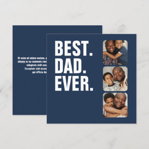 Personalised Fathers Day Photo Gift Best Dad Ever