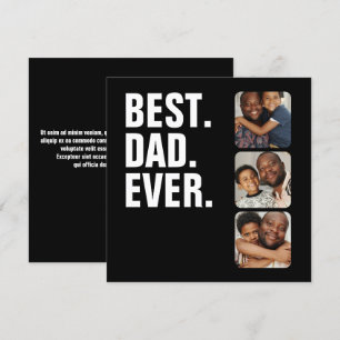 Personalised Fathers Day Photo Gift Best Dad Ever