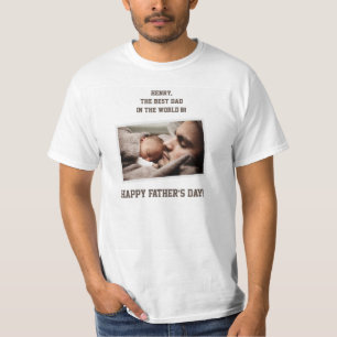 Personalised Fathers Day Shirts ADD YOUR PHOTO