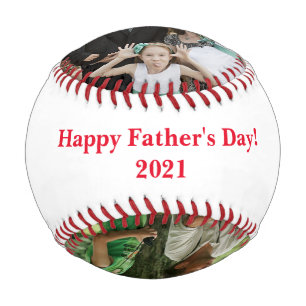 Personalised Father's Day Three Photo Baseball