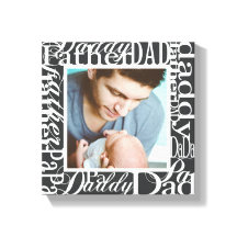Personalised Father's Day Word Collage Photo Print