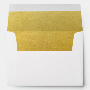 Personalised Faux Gold Foil Custom Envelope Liner