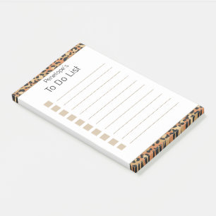 Personalised Faux Gold Glitter & White 4x6" Post-i Post-it Notes