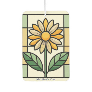 Personalised Faux Stained Glass Window Car Air Freshener
