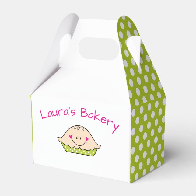 Personalised Favour Box Cute Pie (Front Side)