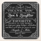 personalised Favour wedding coaster Thank you