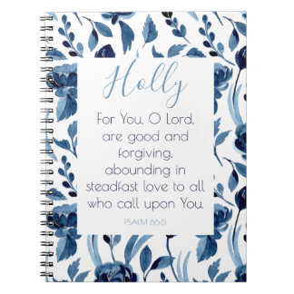 Personalised Favourite Bible Verse Notebook Journa